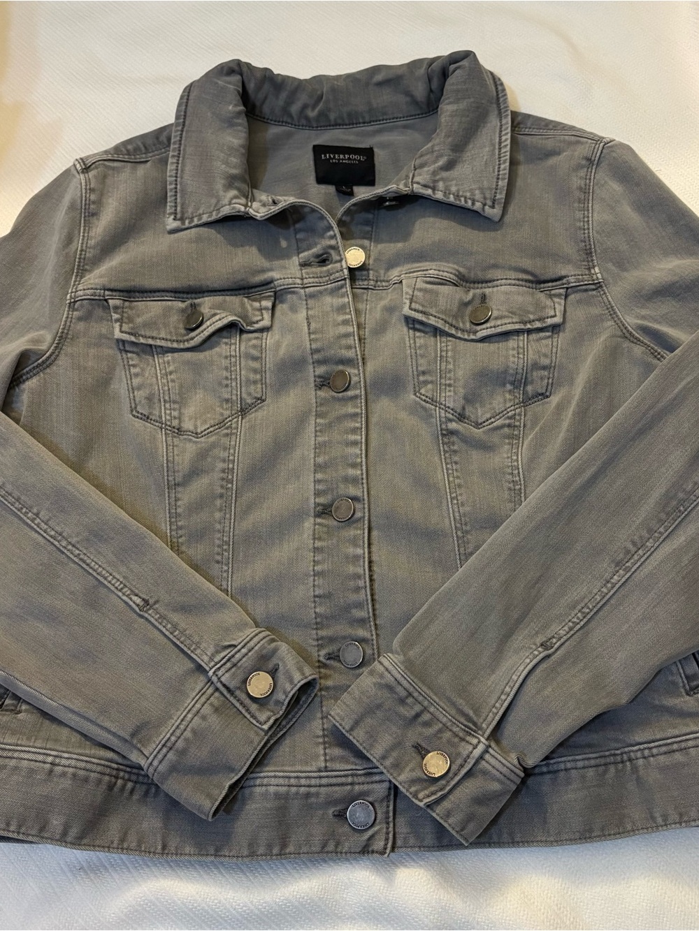 Liverpool Loa Angeles Charcoal Grey Denim Jacket